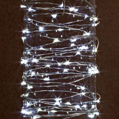 White/Warm White/Red/Green/Blue/Orange/Pink/Purple/RGB Color Battery Operated Siver Wires Christmas LED Fairy String Lights