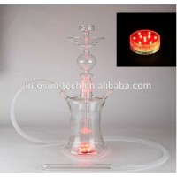 RGB Multi colors Battery Operated Submersible LED Hookah Shisha Lights with Remote Controllers