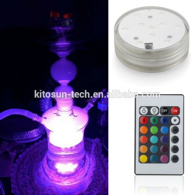 Remote COntrolled Led Clear Glass Shisha Hookah