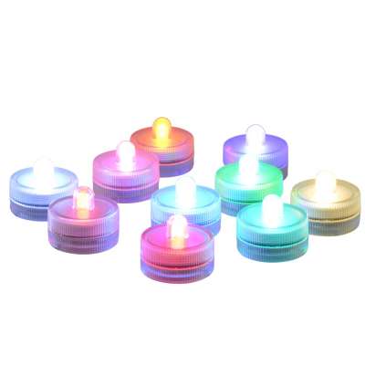 Original Submersible LED Light Tea Light Size 2pcs CR2032 Battery Operated Waterproof Floral Light