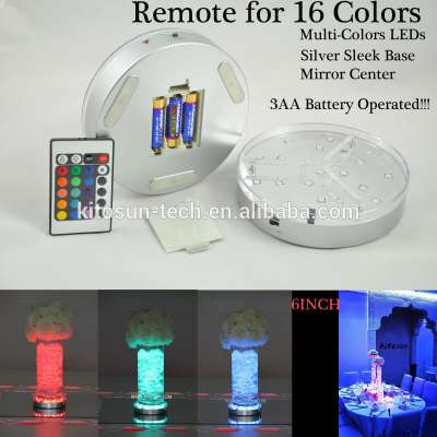 Hotsale Multi-color Sliver Body Remote Controlled Kitosun Led Glass Hookah Shisha